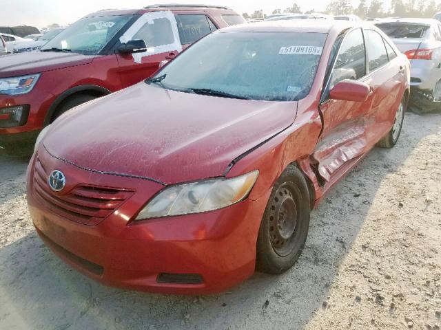 4T1BK46K97U049893 - 2007 TOYOTA CAMRY LE RED photo 2