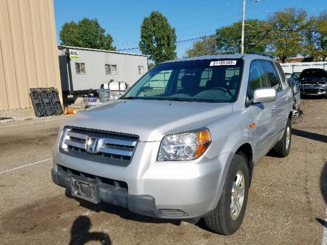 5FNYF18248B056906 - 2008 HONDA PILOT VP BLUE photo 2