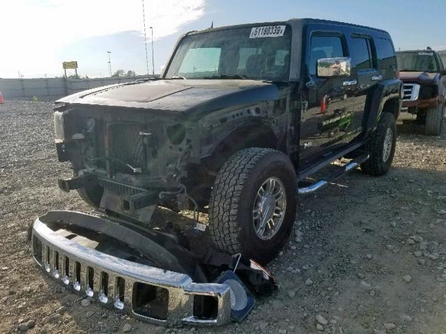 5GTDN13E778214245 - 2007 HUMMER H3 BLACK photo 2