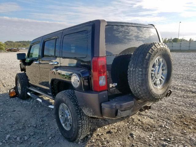 5GTDN13E778214245 - 2007 HUMMER H3 BLACK photo 3