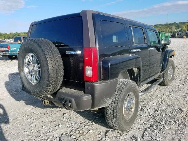 5GTDN13E778214245 - 2007 HUMMER H3 BLACK photo 4