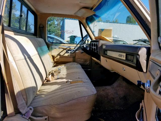 1GTEC14H3FJ515533 - 1985 GMC C1500 BROWN photo 5