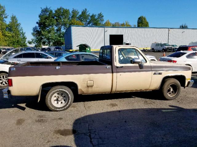 1GTEC14H3FJ515533 - 1985 GMC C1500 BROWN photo 9