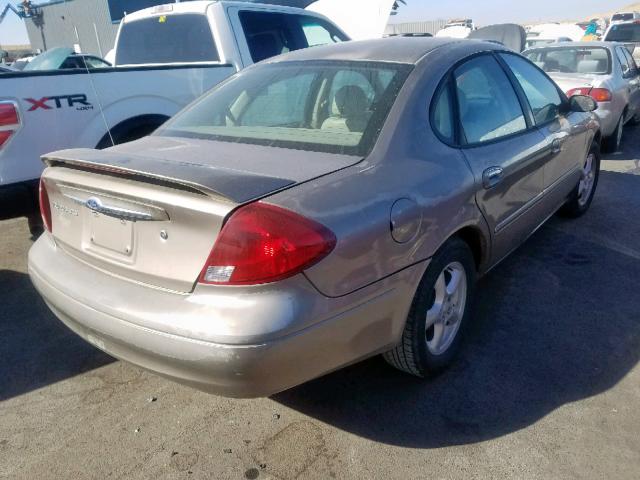 1FAFP55S02A233635 - 2002 FORD TAURUS SES TAN photo 4