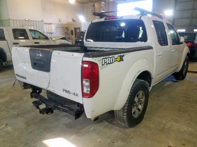 1N6AD0ER7BC441686 - 2011 NISSAN FRONTIER S WHITE photo 4