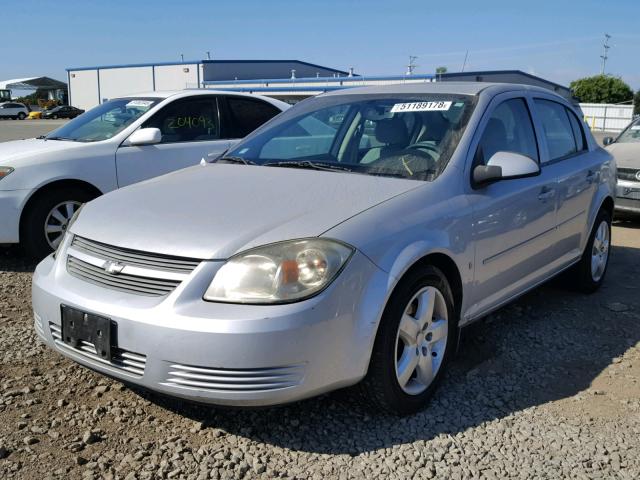 1G1AL58F487201557 - 2008 CHEVROLET COBALT LT SILVER photo 2