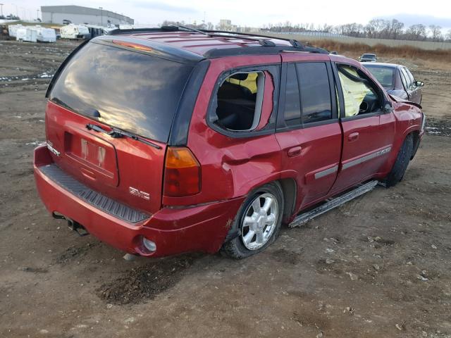 1GKDT13S952320106 - 2005 GMC ENVOY RED photo 4