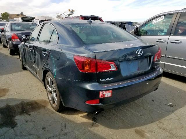 JTHBF5C22A5118295 - 2010 LEXUS IS 250 GRAY photo 3