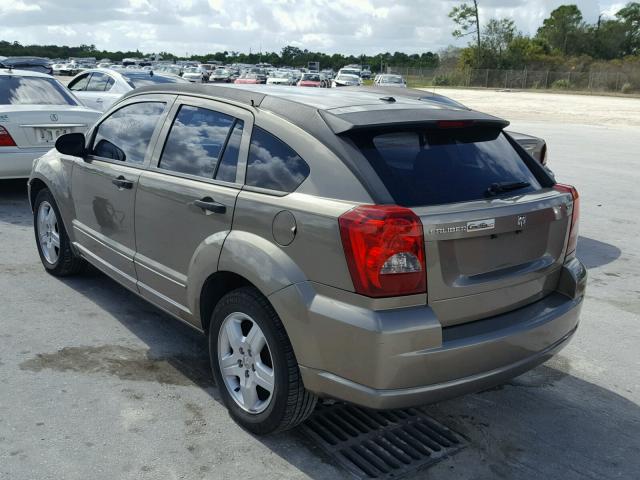 1B3HB48B18D649760 - 2008 DODGE CALIBER SX TAN photo 3