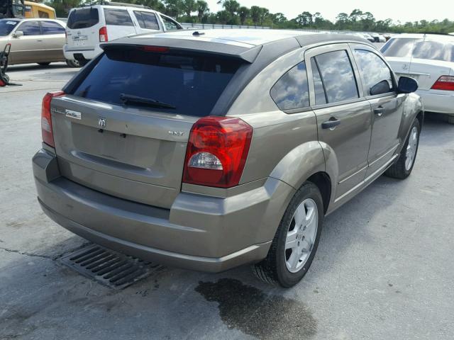 1B3HB48B18D649760 - 2008 DODGE CALIBER SX TAN photo 4