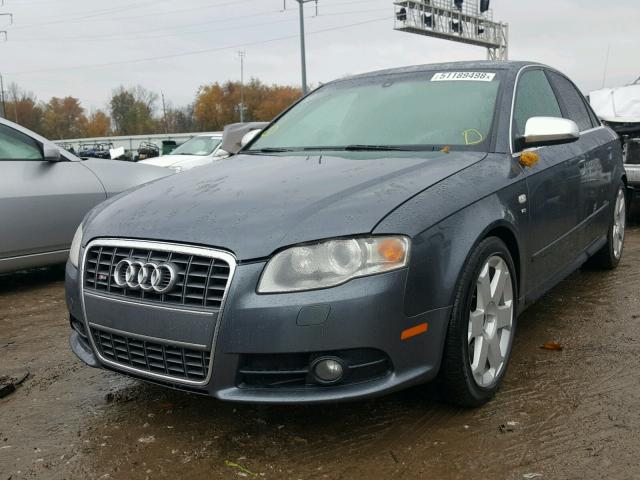 WAUGL78E95A553355 - 2005 AUDI NEW S4 QUA GRAY photo 2