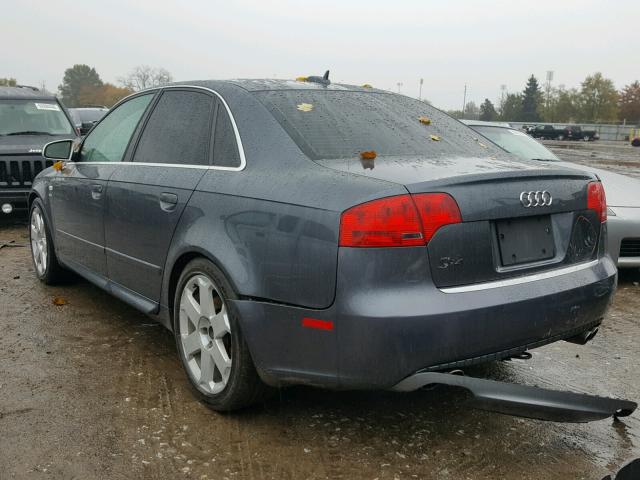 WAUGL78E95A553355 - 2005 AUDI NEW S4 QUA GRAY photo 3