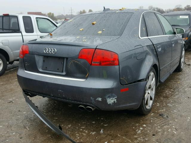 WAUGL78E95A553355 - 2005 AUDI NEW S4 QUA GRAY photo 4