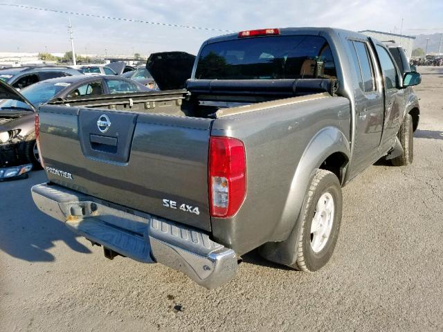 1N6AD07W75C449987 - 2005 NISSAN FRONTIER C GRAY photo 4