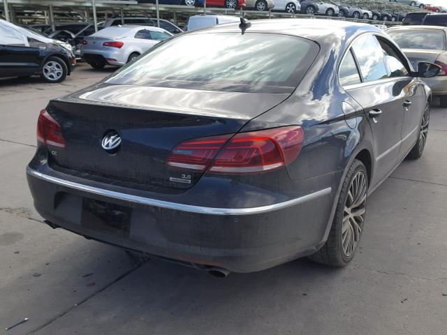 WVWGU7AN7EE536539 - 2014 VOLKSWAGEN CC VR6 4MO BLACK photo 4