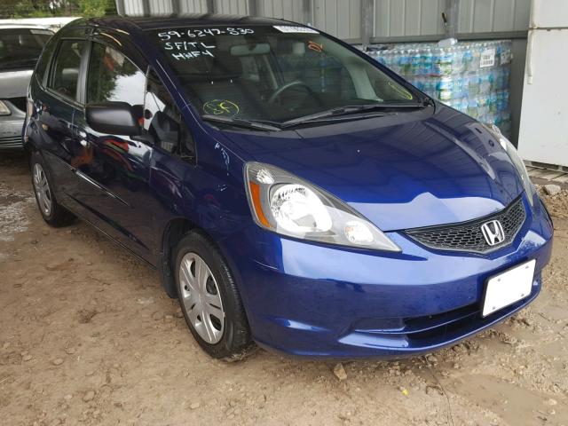 JHMGE8H37BC023076 - 2011 HONDA FIT BLUE photo 1