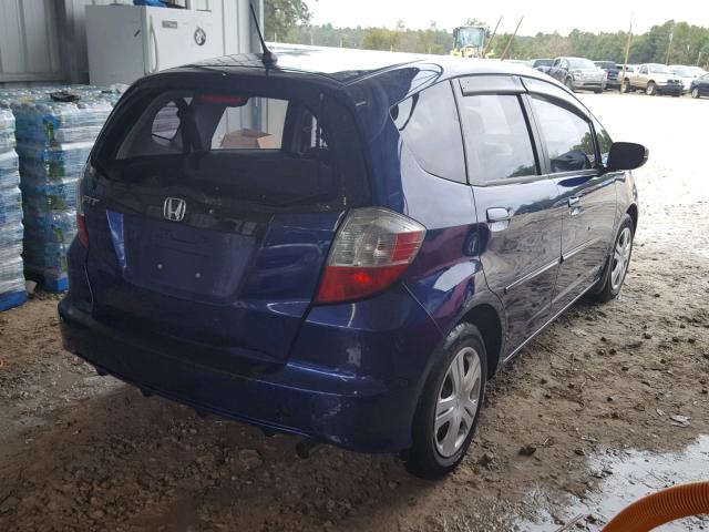 JHMGE8H37BC023076 - 2011 HONDA FIT BLUE photo 4