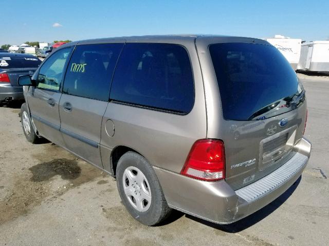 2FMZA51696BA08704 - 2006 FORD FREESTAR S GOLD photo 3