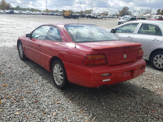 4C3AU52N3XE010794 - 1999 CHRYSLER SEBRING LX RED photo 3