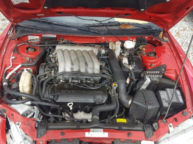 4C3AU52N3XE010794 - 1999 CHRYSLER SEBRING LX RED photo 7