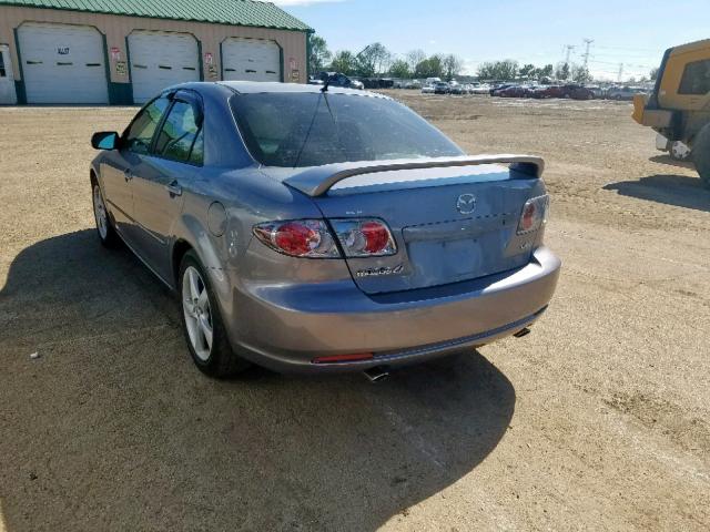 1YVHP80D765M71150 - 2006 MAZDA 6 S GRAY photo 3