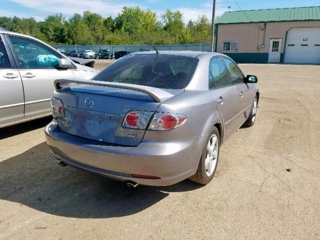 1YVHP80D765M71150 - 2006 MAZDA 6 S GRAY photo 4