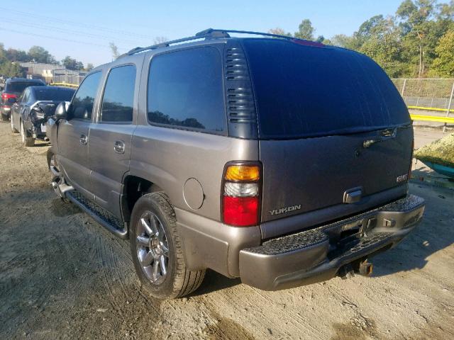 1GKEK63U55J123669 - 2005 GMC YUKON DENA SILVER photo 3