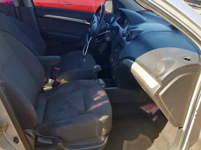 KL1TD566X7B087521 - 2007 CHEVROLET AVEO BASE Boz foto 5
