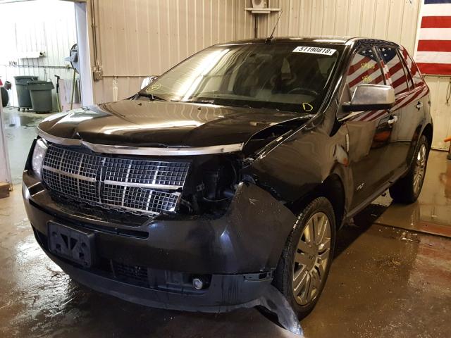 2LMDU88C09BJ09606 - 2009 LINCOLN MKX BLACK photo 2