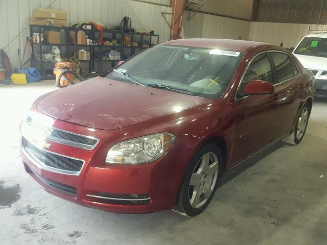 1G1ZJ577X9F186900 - 2009 CHEVROLET MALIBU 2LT RED photo 2