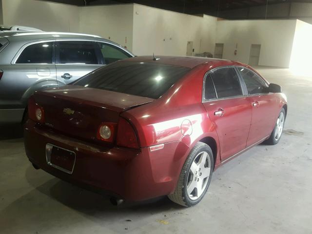 1G1ZJ577X9F186900 - 2009 CHEVROLET MALIBU 2LT RED photo 4