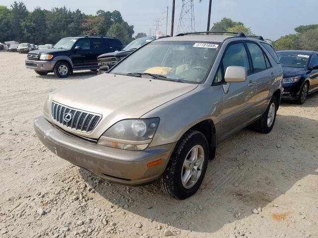 JT6HF10U6Y0142785 - 2000 LEXUS RX 300 TAN photo 2