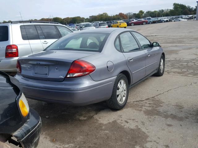 1FAFP56U36A214955 - 2006 FORD TAURUS SEL GRAY photo 4