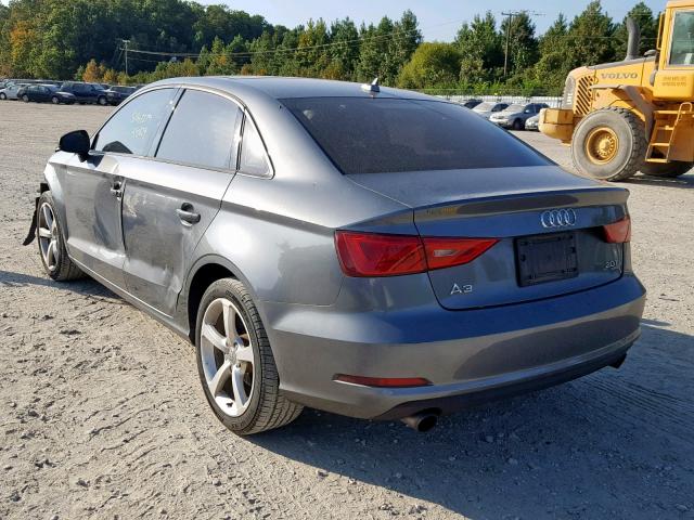 WAUBFGFF4F1007917 - 2015 AUDI A3 2.0T GRAY photo 3