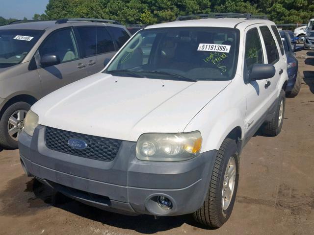 1FMYU95H66KA14343 - 2006 FORD ESCAPE HEV WHITE photo 2