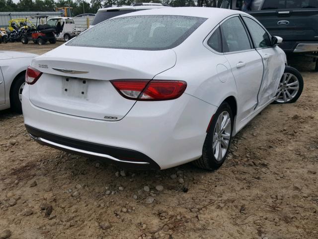 1C3CCCAB9GN167383 - 2016 CHRYSLER 200 LIMITE WHITE photo 4