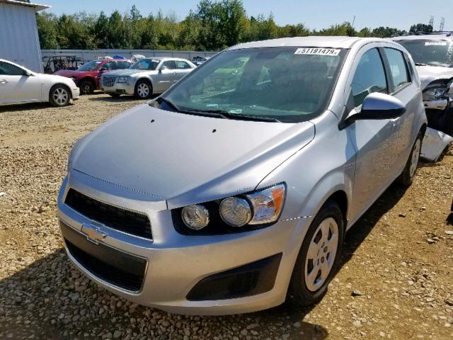 1G1JA6SHXD4100735 - 2013 CHEVROLET SONIC LS GRAY photo 2