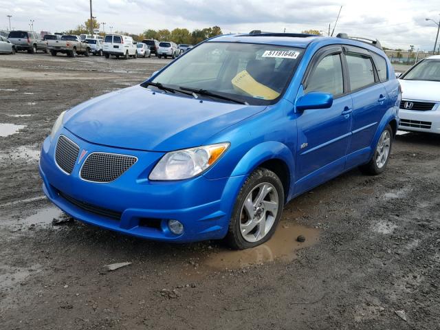 5Y2SL65847Z409898 - 2007 PONTIAC VIBE BLUE photo 2