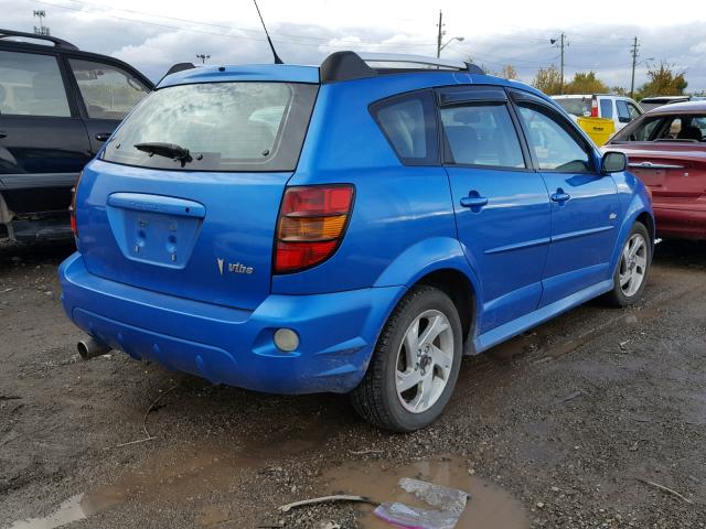 5Y2SL65847Z409898 - 2007 PONTIAC VIBE BLUE photo 4