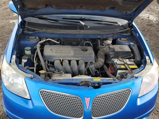 5Y2SL65847Z409898 - 2007 PONTIAC VIBE BLUE photo 7