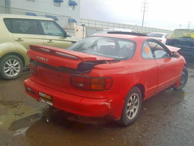 JT2ST87F0M0094257 - 1991 TOYOTA CELICA GT RED photo 4