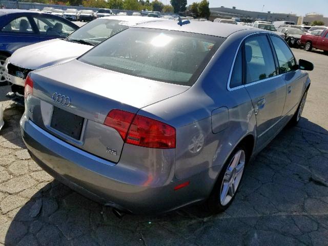 WAUDH78E46A251221 - 2006 AUDI A4 3.2 QUA GRAY photo 4