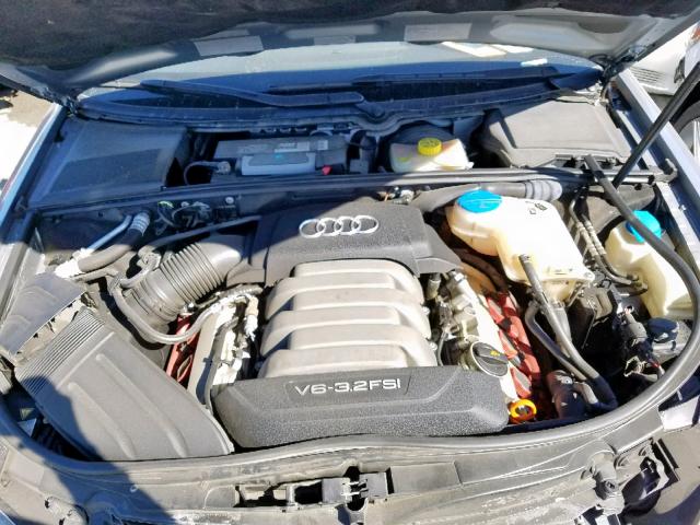 WAUDH78E46A251221 - 2006 AUDI A4 3.2 QUA GRAY photo 7