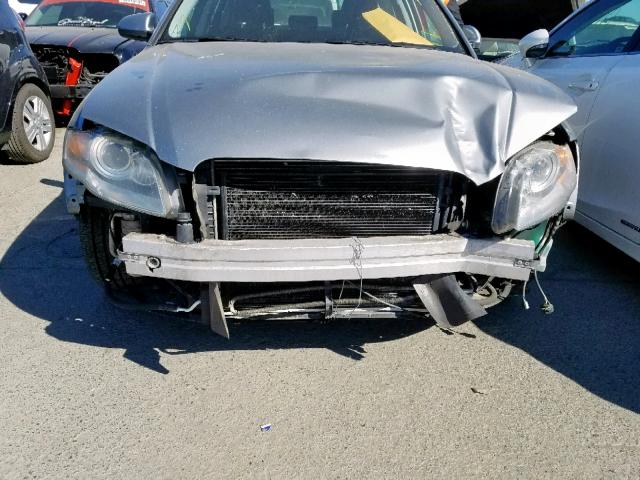 WAUDH78E46A251221 - 2006 AUDI A4 3.2 QUA GRAY photo 9