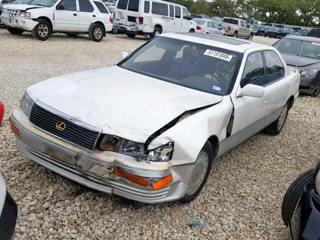 JT8UF11E9M0068866 - 1991 LEXUS LS 400 WHITE photo 2