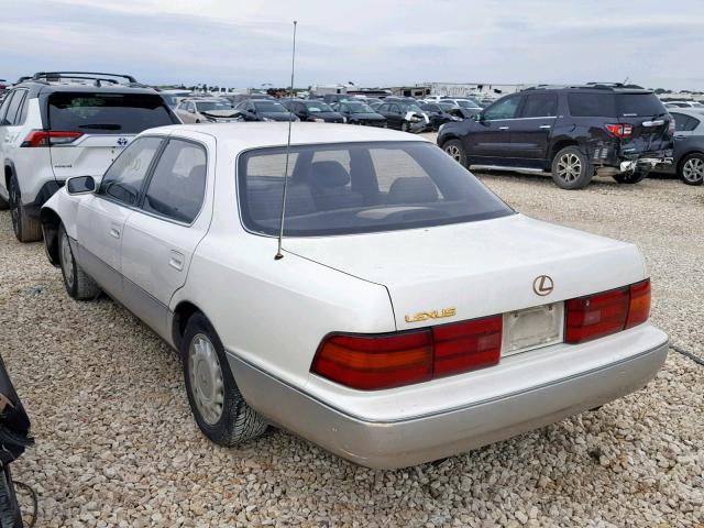 JT8UF11E9M0068866 - 1991 LEXUS LS 400 WHITE photo 3