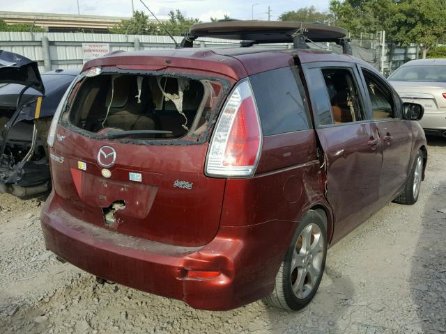 JM1CR2W33A0385491 - 2010 MAZDA 5 RED photo 4