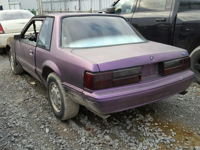 1FACP40E8LF135150 - 1990 FORD MUSTANG LX PURPLE photo 3