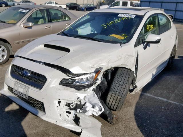 JF1VA1N69H8841176 - 2017 SUBARU WRX LIMITE WHITE photo 2