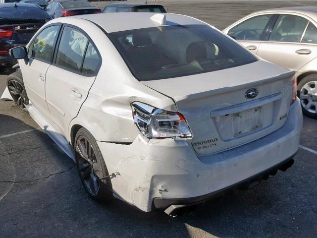 JF1VA1N69H8841176 - 2017 SUBARU WRX LIMITE WHITE photo 3